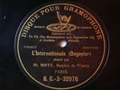 L'Internationale Jean Noté Gramophone G&T 32078