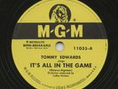 Rare Pop 78 - Tommy Edwards - It's All In The Game - MGM # 11035 - M-