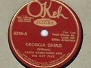 Okeh 8318  LOUIS ARMSTRONG HOT FIVE Georgia Grind/Come Back Sweet Papa E+ 1926