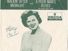 PATSY CLINE--PICTURE SLEEVE + 45--(WALKIN' AFTER MIDNIGHT)--PS--PIC--SLV