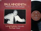 HOELSCHER, LUDWIG Hindemith Cello Sonatas,Variations GERMANY MPS 168.166 MINT