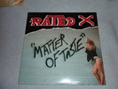 Rated X Matter Of Taste Rare Private Metal Lp Us