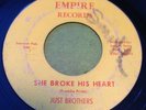 Just Brothers northern soul 45 Things Will Be Better/She Broke His Heart Empire