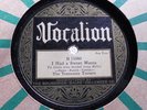 THE TENNESSEE TOOTERS	 	I Had A Sweet Mama/Charleston	 	VOCALION	 	15086	 	E