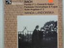 Landowska BACH Italian Concerto, Partita No.1 - EMI References 2902911 SEALED