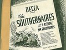 78 RPM  RARE BLACK BLUES GOSPEL ON DECCA ALBUM 83 SOUTHERNAIRES MUST SEE /EE-