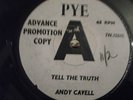 ANDY CAVELL   45 rare TELL THE TRUTH   JOE MEEK  DEMO 7  PLAYS SUPERB 