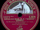 PAUL BAUMGARTNER    Schubert, Fantasia C major op.15 Wanderer    HMV C4879-81