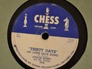 Chuck Berry Chess 1610 78 RPM Thirty 30 Days and Together