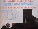 Sviatoslav Richter at Carnegie Hall Beethoven Sonatas 3,9,22,12,23 for Piano LP