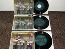 KINGSTON TRIO Last Month Of Year EP's Christmas Three 45's Rare Set w/Covers NM-