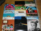 bundle of lp vinyl iron maiden rolling stones harrison queen bowie pink floyd