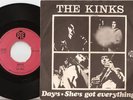 THE KINKS DAYS DANISH 45+PS 1968 MOD FREAKBEAT GARAGE PSYCH
