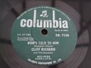 CLIFF RICHARD AND THE SHADOWS DON'T TALK TO HIM RARE 78 RPM RECORD 1963