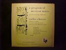 1949 * ANDY WARHOL Cover *  Carlos Chavez * A Program Of Mexican Music * 10