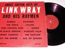 Link Wray: Great Guitar Hits By Link Wray and His Raymen, rare Vermillon LP-1924