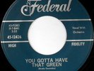 LULA REED: You Gotta Have That Green / Know What You're Doing (rare soul 45)