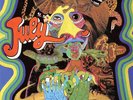 JULY UK Popsike PSYCH LP + 4 pages insert + Promo Poster OOP MINT RE POKORA