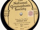 NATIONAL GRAMOPHONIC SOCIETY-  BAX SONATA FOR TWO PIANOS (1929)
