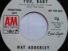 Hard Bop Jazz Funk 45 Nat Adderley You, Baby on A&M Early CTI Creed Taylor