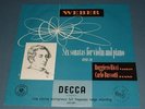 DECCA LXT 2959 WEBER*SIX SONATAS FOR VIOLIN AND PIANO,RICCI,BUSSOTTI 1950s MONO