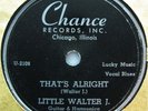 LITTLE WALTER J. CHANCE 1116 THAT'S ALRIGHT BLUES HARMO