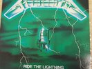 METALLICA ride the lightning LP 1984 ORIGINAL bernett GREEN cover FRENCH PRESS
