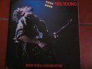 NEIL YOUNG featuring NILS LOFGREN ROCK N ROLL CAN NEVER DIE  2 LP SET fold out