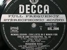 Mendelssohn and Bruch:Violin Concertos.SXL 2006.WBG.ED 1.BB.Ricci.Gamba.EX+.Rare