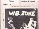 War Zone ..Lower East side crew Hard core 1987 issue