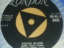 THE COASTERS   YOUNG BLOOD ** LONDON 45 TRI