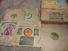 5 Old Arabic 78 RPM Records - Alamphon - Original Sleeves & Shipping Box