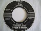 MYCLE BRANDY Invisible Man / Square Me '83 FUNK R&B SOUL 45 PRIVATE UNKNOWN
