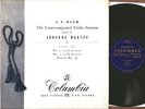 Johanna Martzy:Bach Sonatas & Partitas:UK Columbia 33CX 1286-7-8:Orig Blue/Gold
