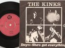 THE KINKS DAYS SHES GOT EVERYTHING DANISH 45+PS 1968 MOD FREAKBEAT PSYCH GARAGE