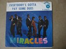 The Miracles 45 Picture Sleeve RARE Everybody's Gotta Pay Some Dues