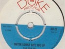 THE ROYALS - NEVER GONNA GIVE YOU UP   DON'T MIX ME UP - DUKE 29 - 1969
