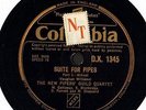 78 RPM THE NEW PIPERS GUILD QUARTET vaughan williams suite for pipes DX 1345 12