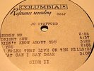 JO STAFFORD + Jazz - squeeze me - COLUMBIA  rare acetate LP