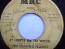 DOO WOP 45-LEAPING FLAMES-IT HURTS ME TO WORK /IT'S BEE
