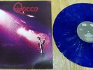 QUEEN I DEBUT LP BLUE SPLATTER VINYL  CZECH GLOBUS REISSUE