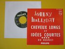 rare SP  Johnny Hallyday juke-box encart original EX Les coups  Philips 373.810