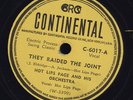 78 RPM  RARE OLD JAZZ HOT LIPS PAGE'S ORCH. ON CONTINENTAL C-6017  MUST SEE/ EE-