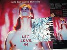 NICK CAVE & THE BAD SEEDS Let Love In LP + 2 Postcards + Lyric inner-sleeve