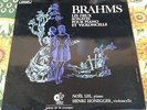 BRAHMS Sonatas Cello & Piano HENRI HONEGGER / NOEL LEE LP Valois STEREO