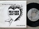 HEATHER LEATHER (We Came To Destroy/Child Molester) private ALL-GIRL METAL 45/PS