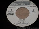 JIMI HENDRIX Hey Joe / 51st Anniversary 45 PROMO Reprise 0572 RARE WLP