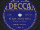 Cajun Country Blues 78rpm Record 78 Decca 17050 Cleoma Breaux Joseph Falcon