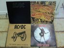 AC/DC x 4 LP RECORDS,T.N.T.BACK IN BLACK,,FOR THOSE ABOUT TO ROCK,HEATSEEKER 12