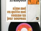*CLAUDE FRANCOIS** RARE* SP* 45T* BELGIQUE* AIME MOI ou QUITTE MOI*FLECHE*SABAM*